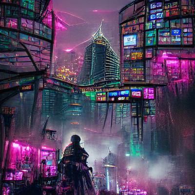 Cyberpunk city - AI Generated Artwork - NightCafe Creator