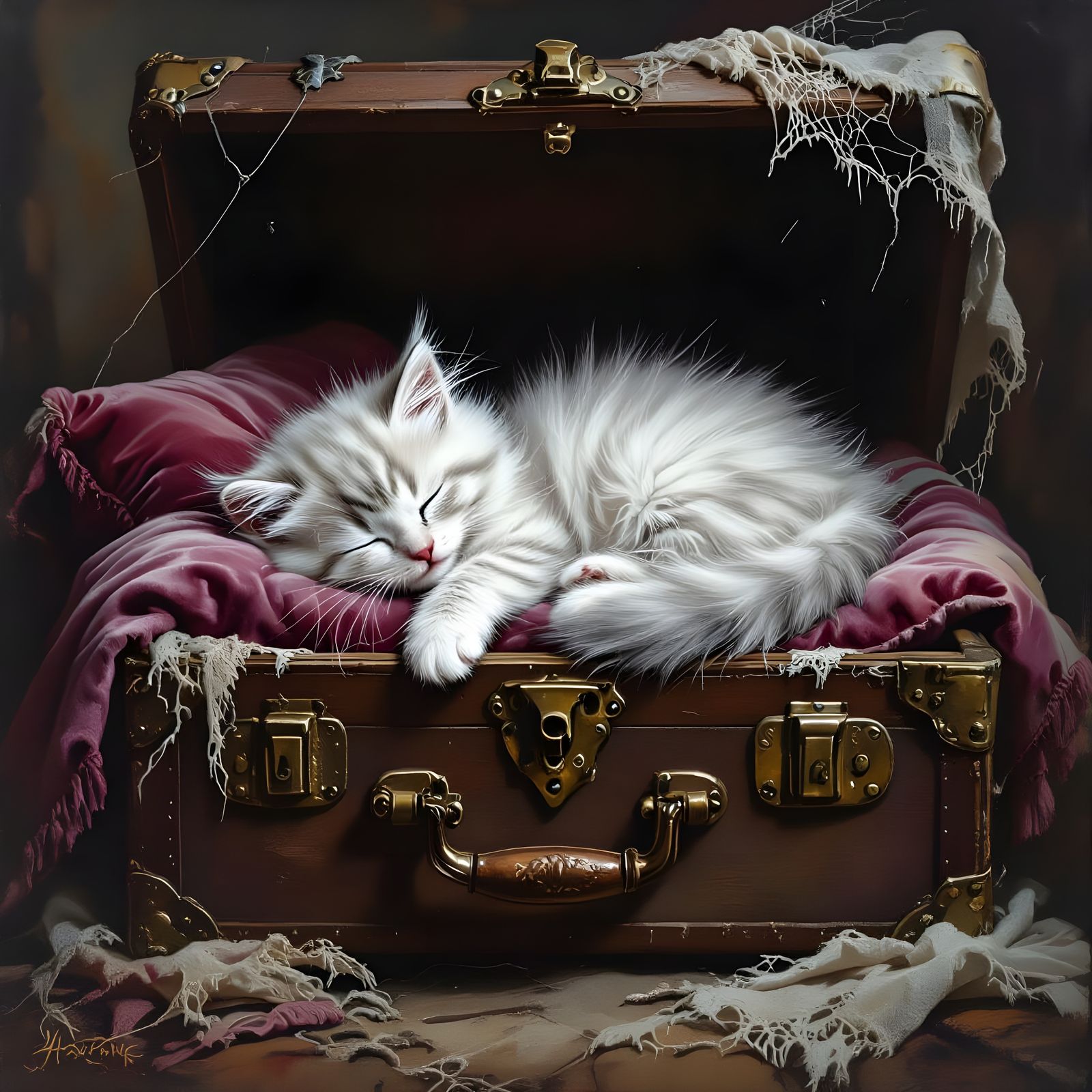  Sleepy Kitten   by @Skyscribe