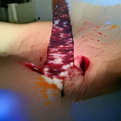 Cut off arm bleeding