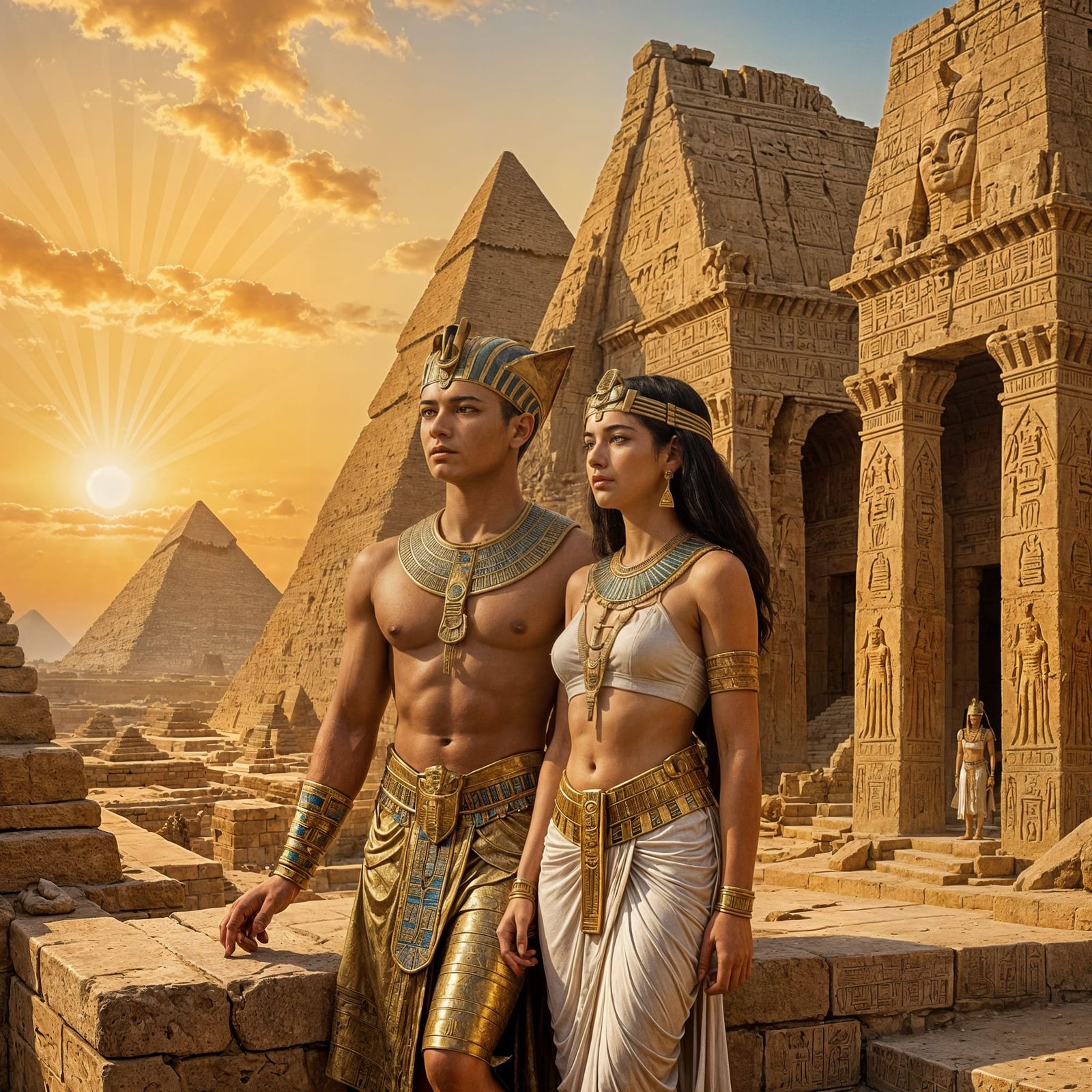 

Ancient Egypt .  by @Lenusika