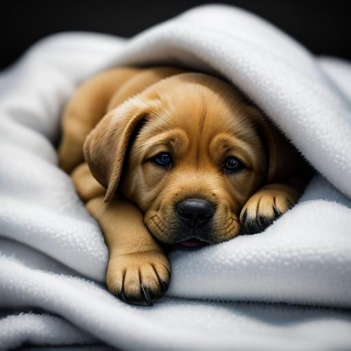 Puppy snuggles are the best.  by @NSArt