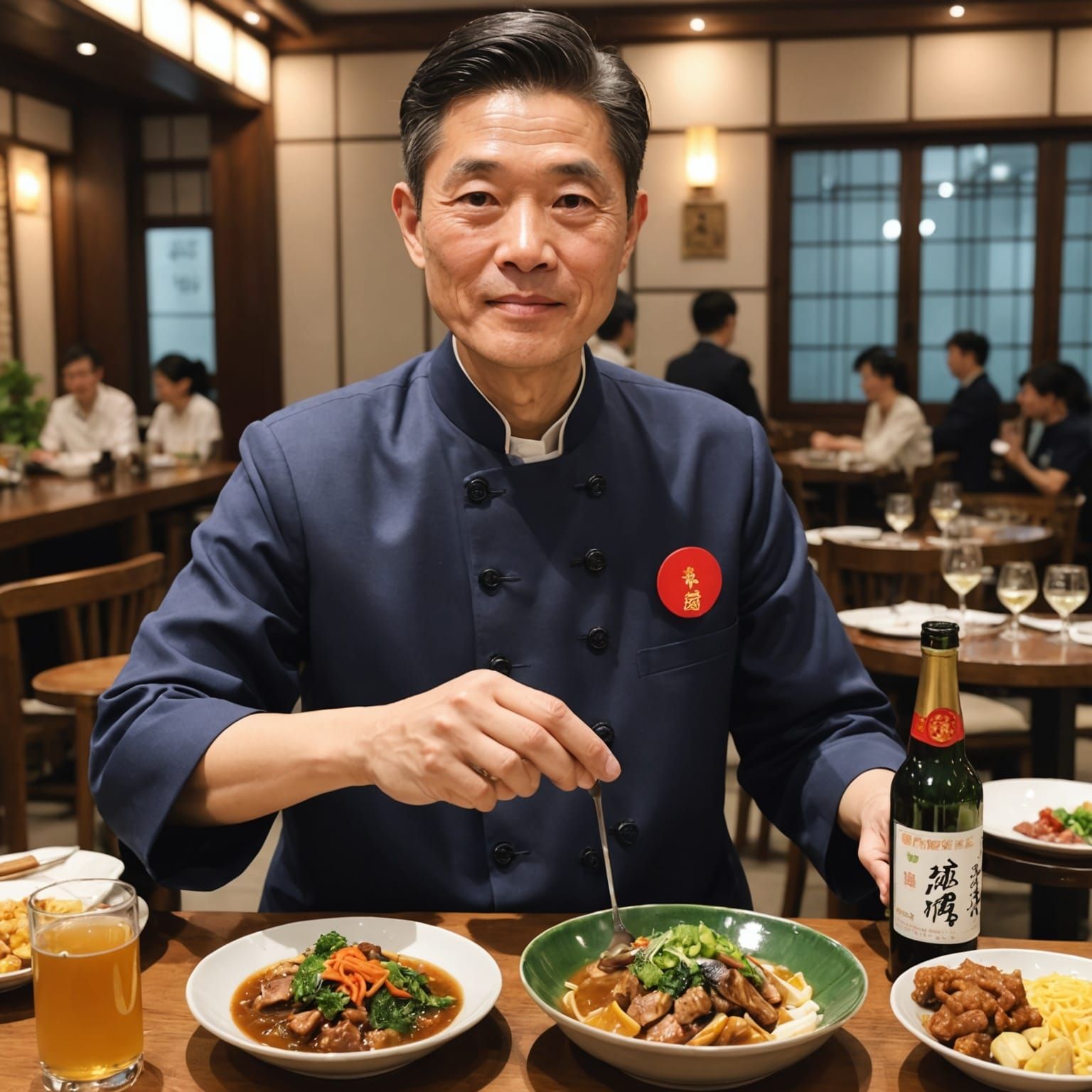 Indigenous Celebration with Waterfall in Hyperrealistic Styl...