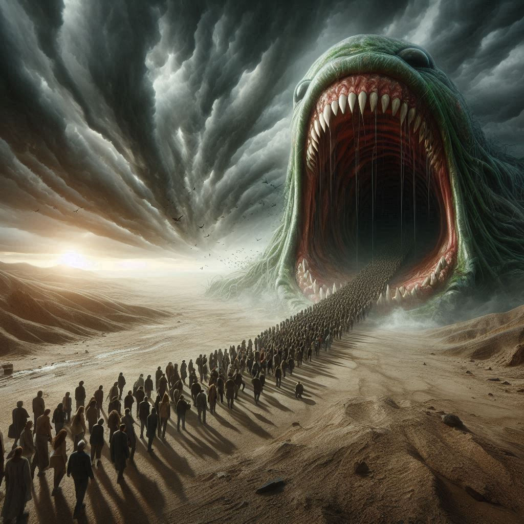 The group feeds the monster