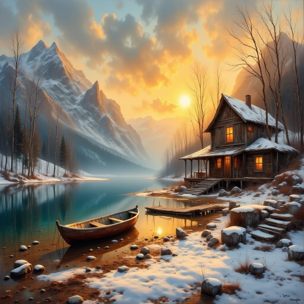 Old cabin in the mountains  by @Freedomlass