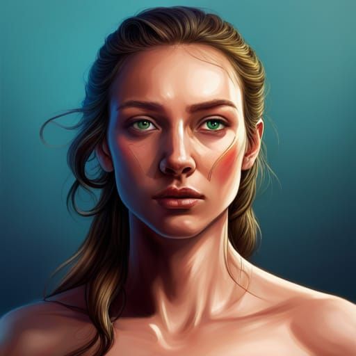 A girl from the stone age