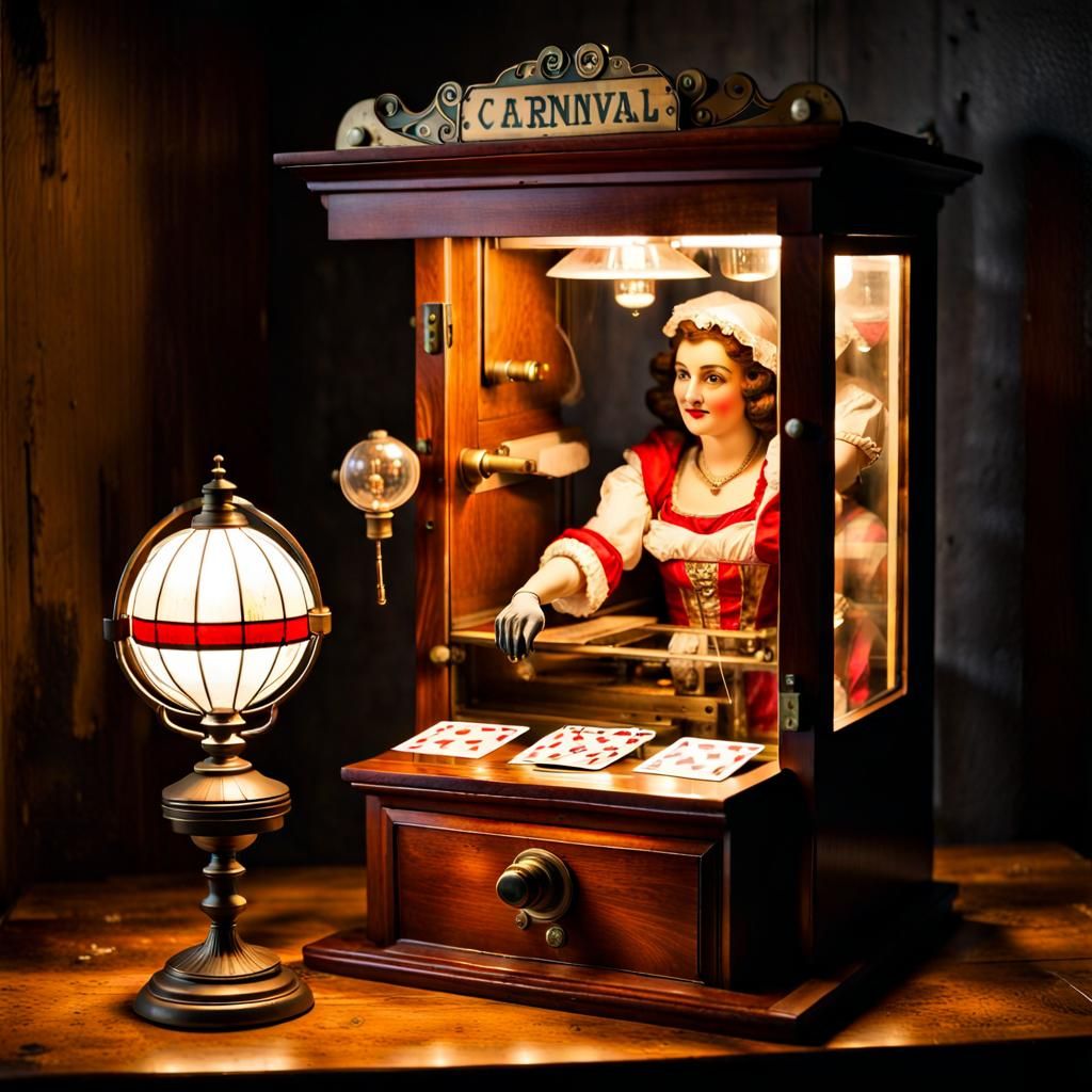 Vintage Fortune Teller Arcade Machine  by @DevilsApricot