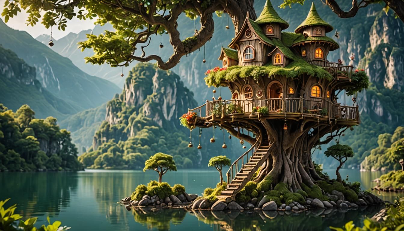 cottage in a tree