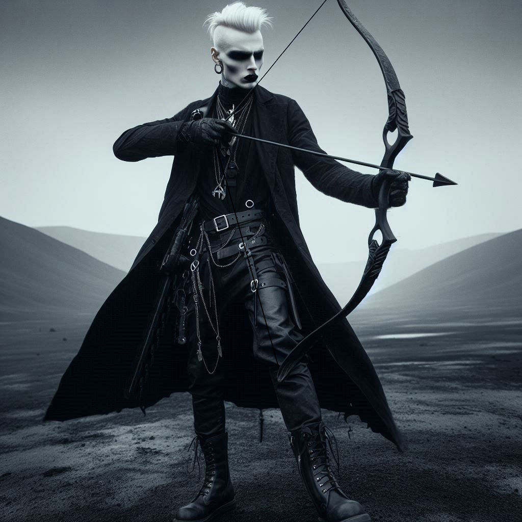 in the dark landscape