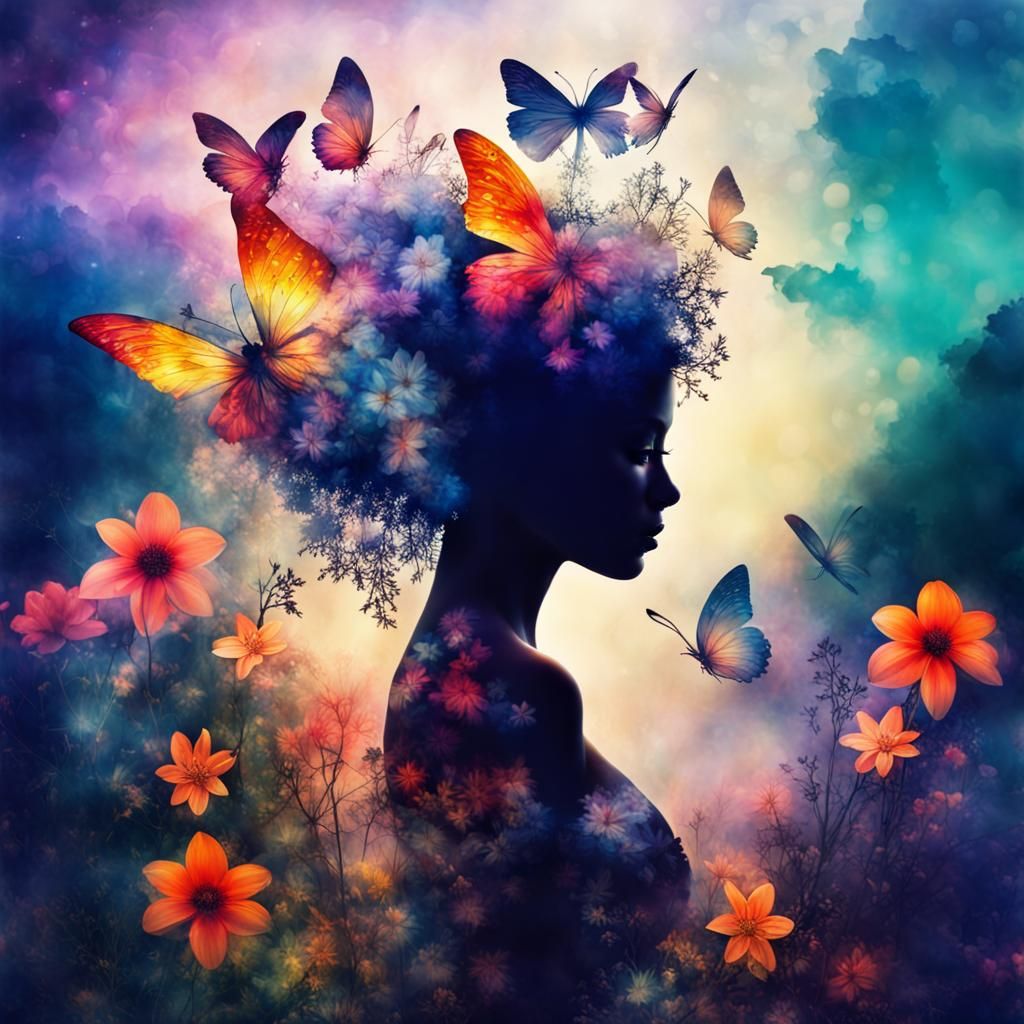 Flowers and Butterflies   by @Maarten Smeets