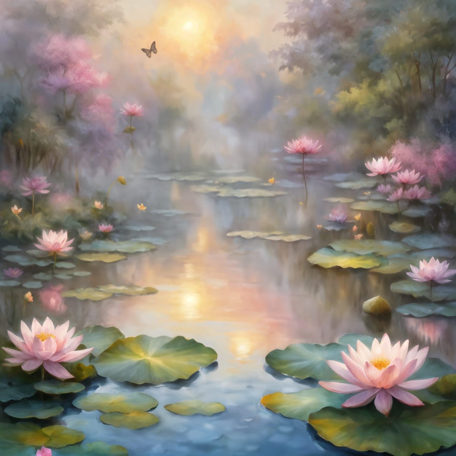 The Lotus Flower Pond  by @Xyloto