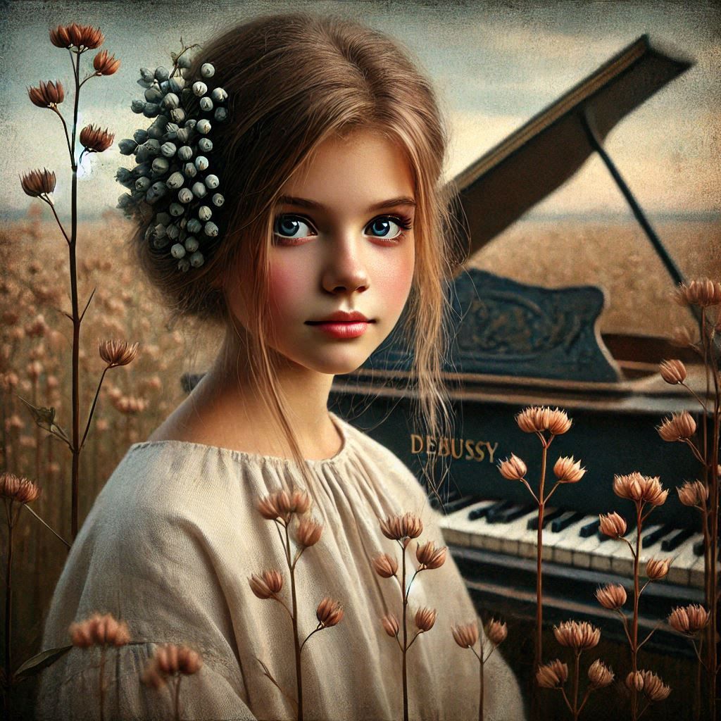 Variation around Debussy's prelude "The young girl with flaxen hair" - 7