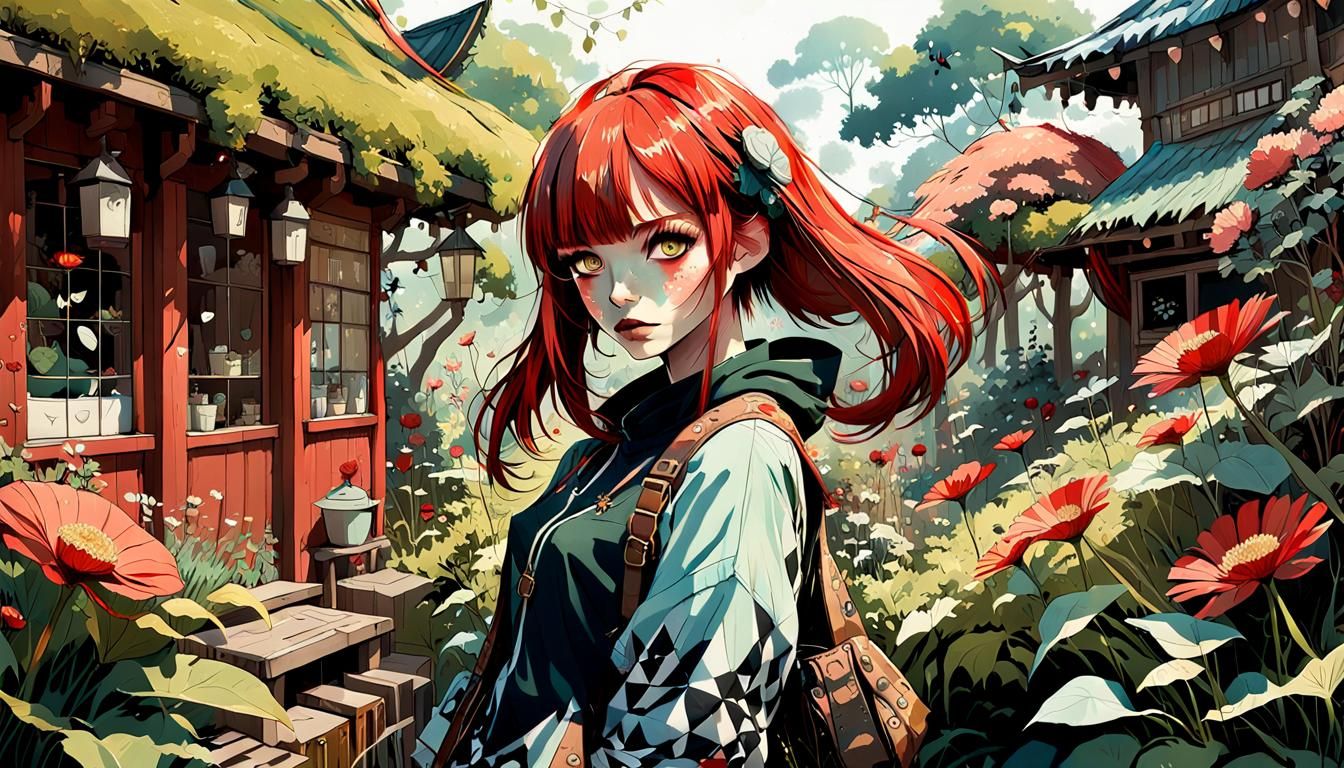 Red-haired woman