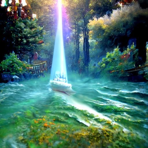 Beam of light before treacherous waters