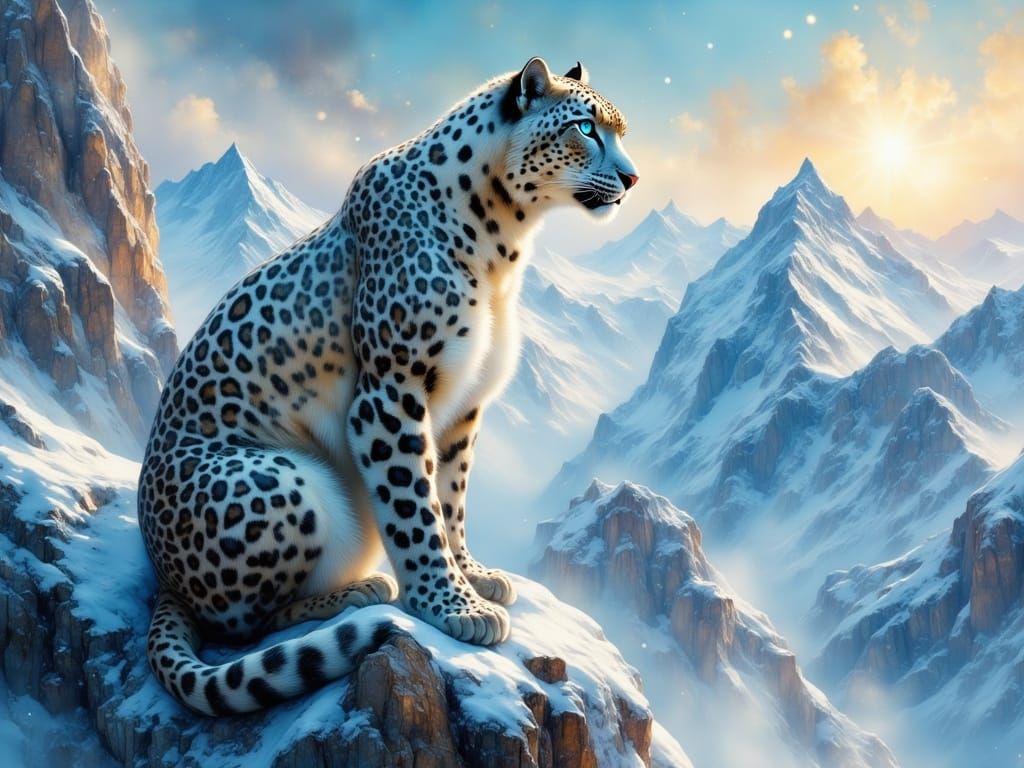Combine the leopard with the landscape - Start Image 2
