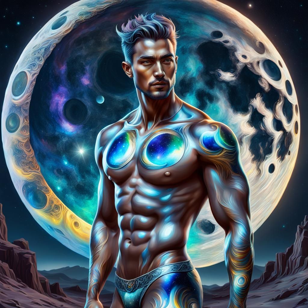 Moon God 240111K - AI Generated Artwork - NightCafe Creator