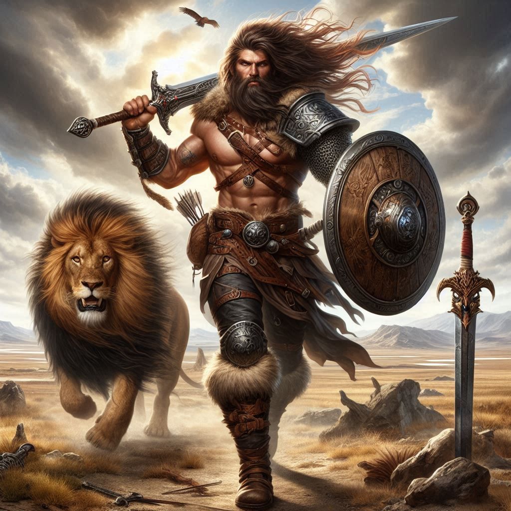 Warrior & Lion  by @SMARTDOG