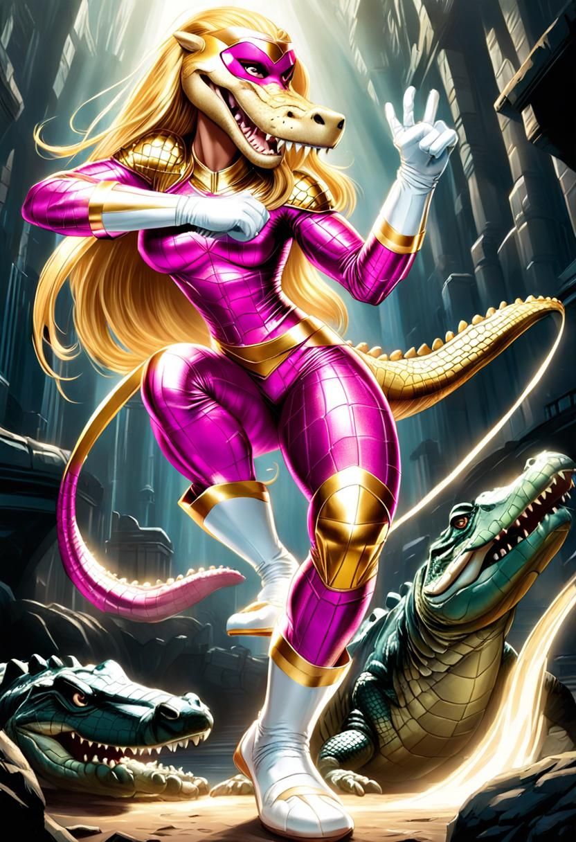 Pink Crocodile Ranger