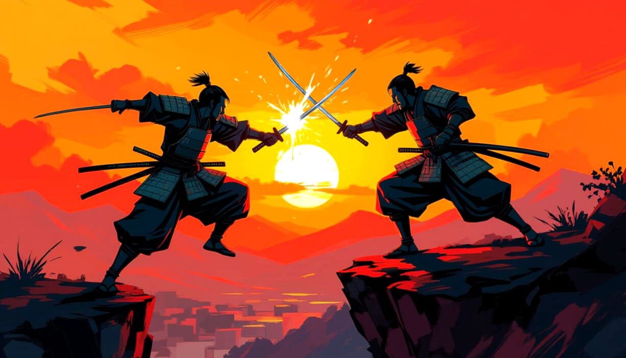 Two warriors clash- there can be only one champion  by @Andy