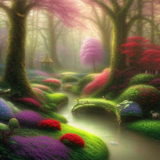 Enchanted fairy land forest