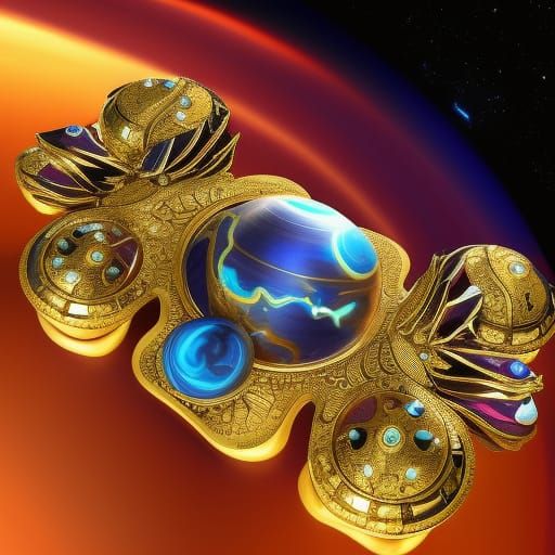 Gold Spaceship