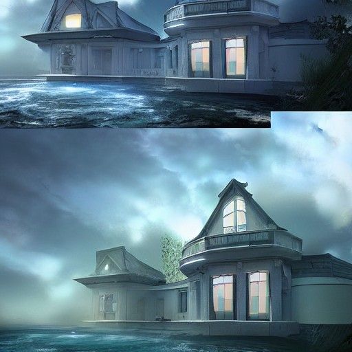 Suburban Airbnb on Neptune AI Generated Artwork NightCafe Creator