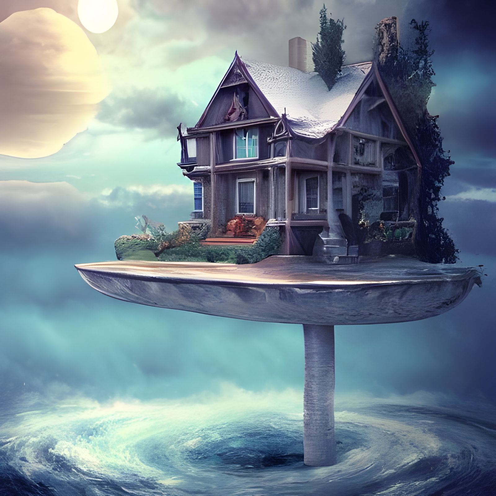 Suburban Airbnb on Neptune AI Generated Artwork NightCafe Creator