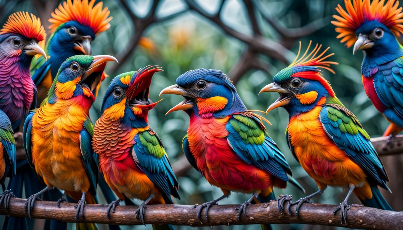 Colorful Birds Comedy Club!!  by @3E