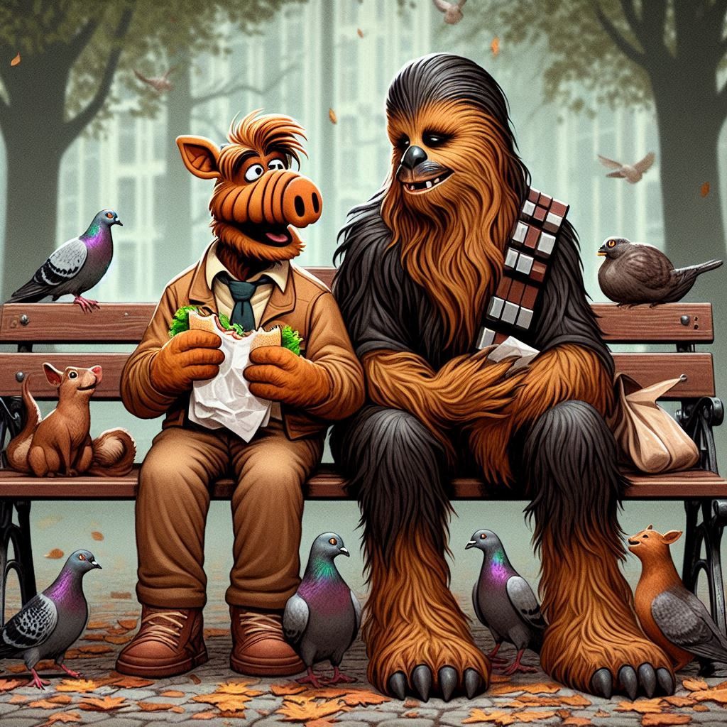 "ChewbaccAlf"  by @LeuGen