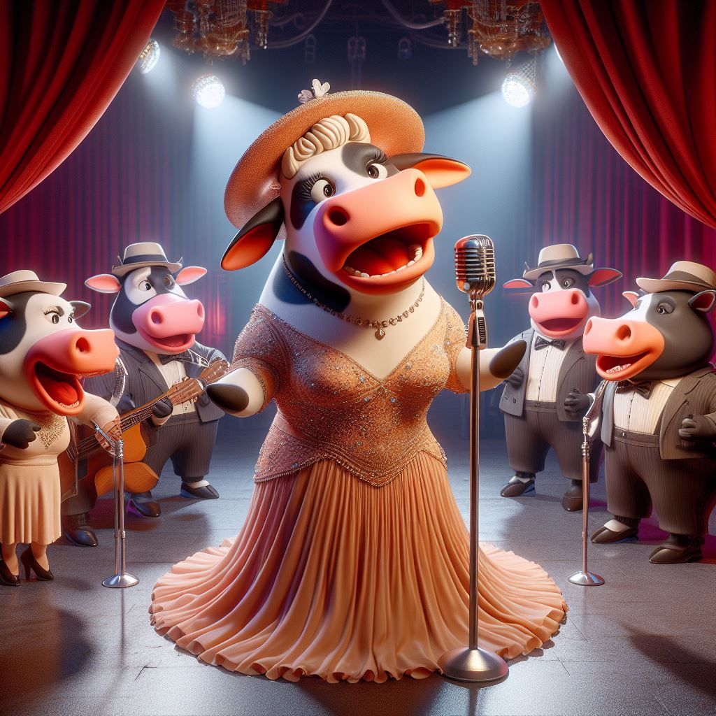 Mini Moo at the Grand Ole Cowpry