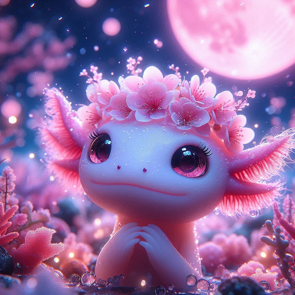 I'm a cutie patootie! PWETTY AXOLOTL 69
