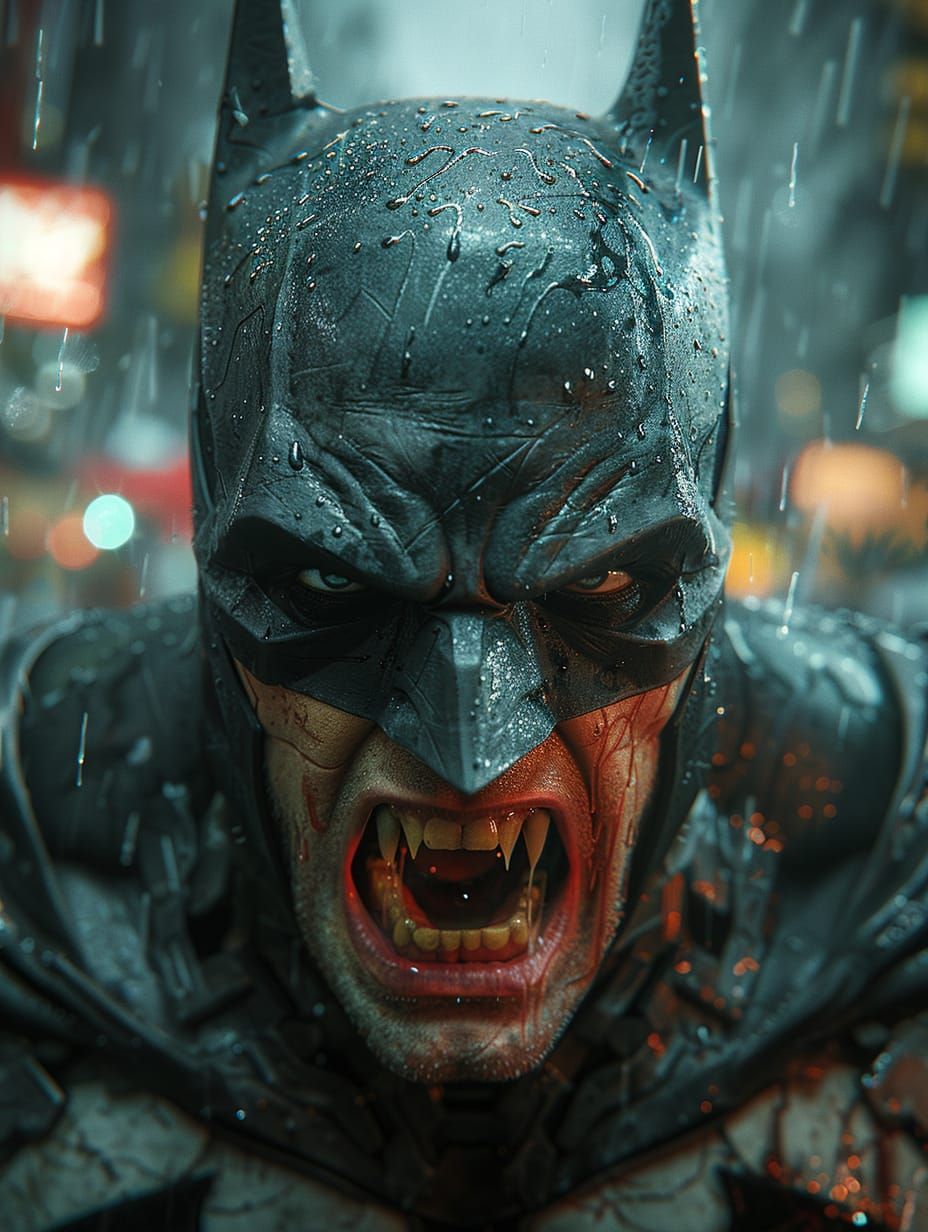 Batman Becomes a Vampire - AI Generated Artwork - NightCafe Creator