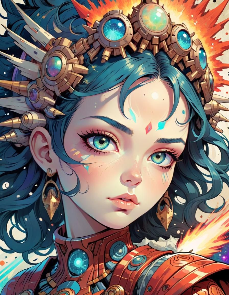 Explosion Goddess - AI Generated Artwork - NightCafe Creator