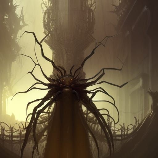 creepy spider god