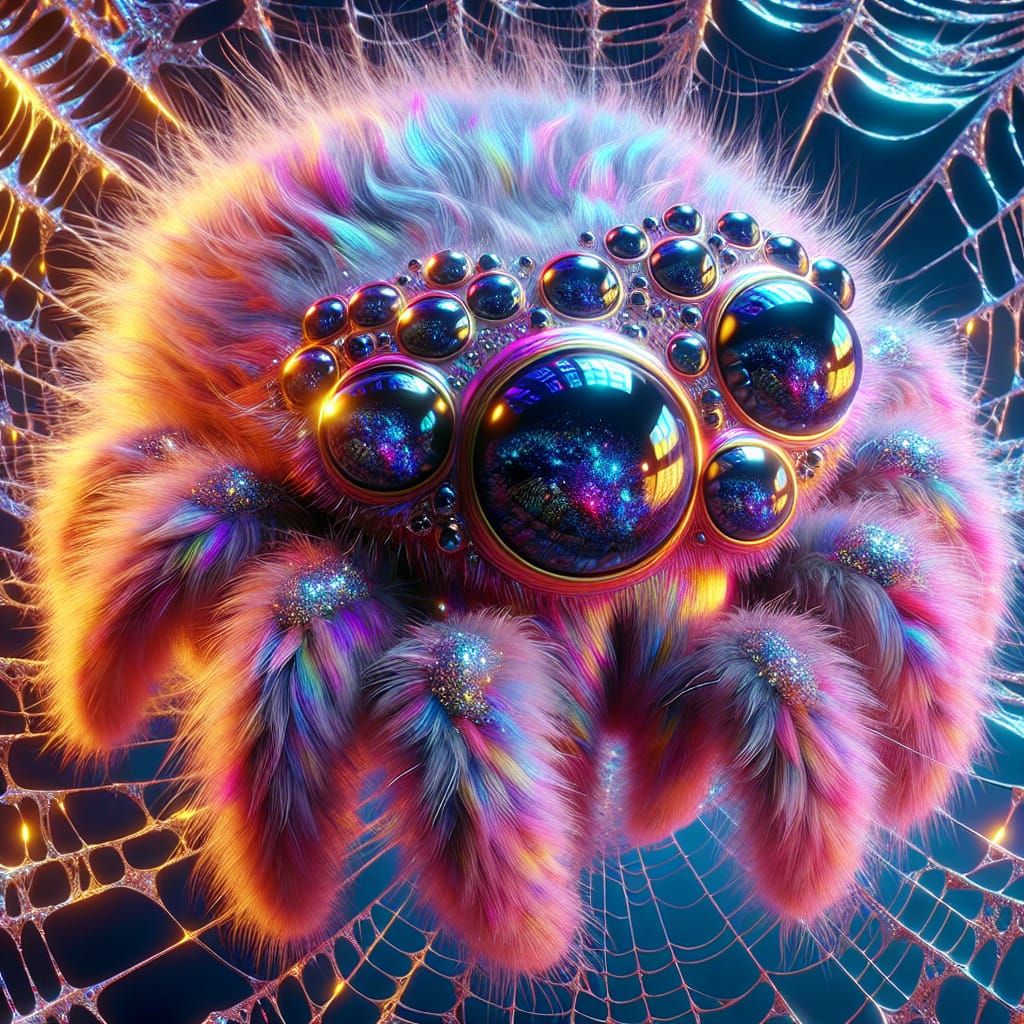 Cosmic Spider - AI Generated Artwork - NightCafe Creator