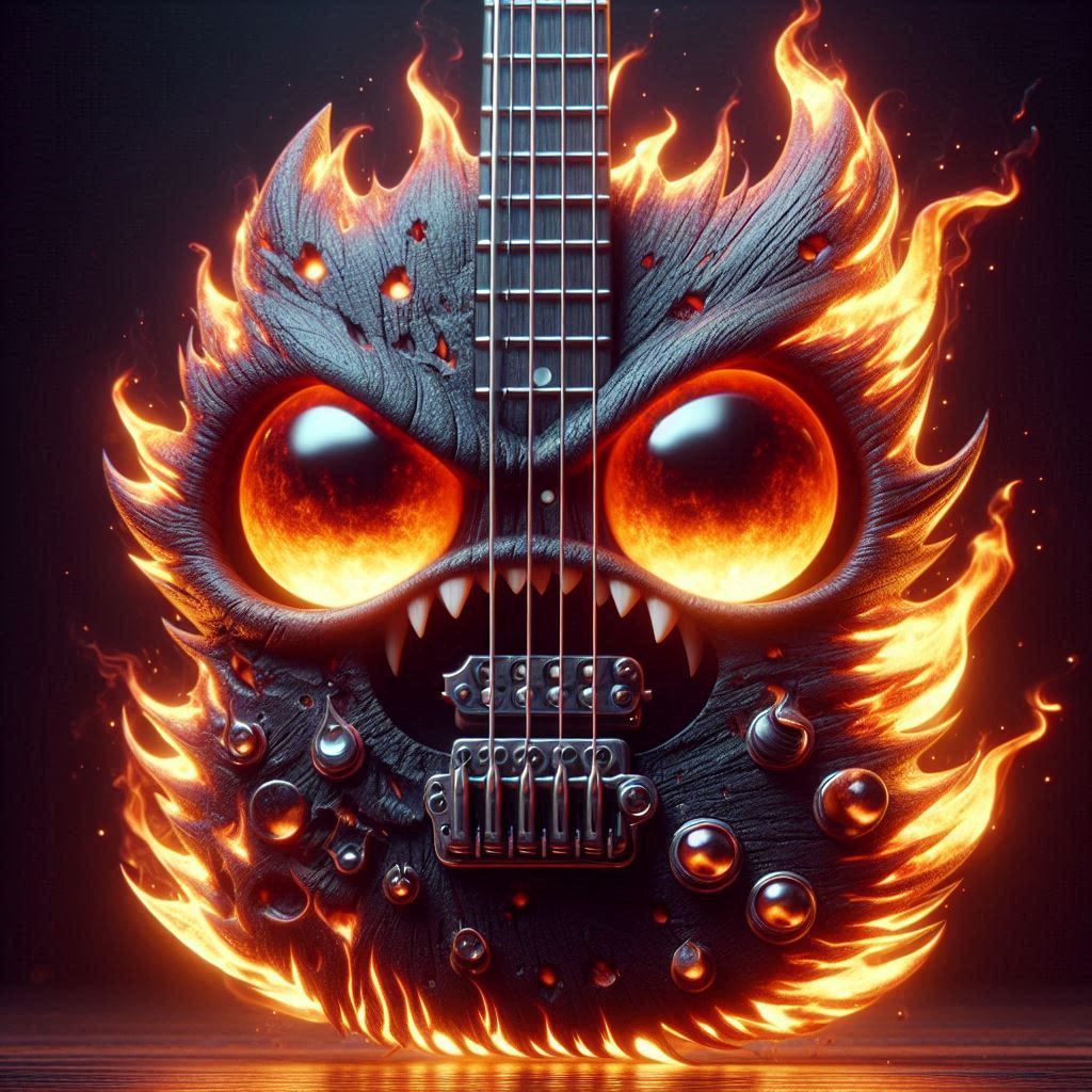 angry heavy metal guitar