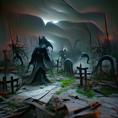 Death's graveyard - AI Generated Artwork - NightCafe Creator