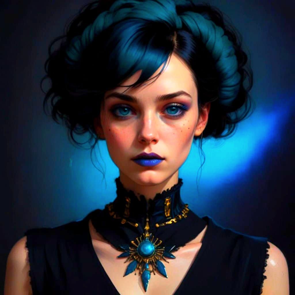 Hyperrealistic Masterpiece with Triadic Colors