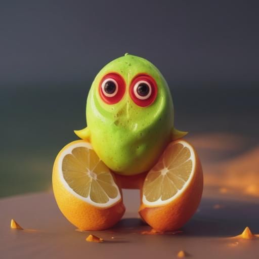 Closeup, Front Facing, Front View, The Lemon Monster is a su...