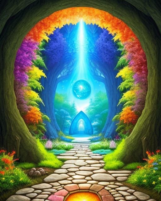 Pathway To A Portal - Ai Generated Artwork - Nightcafe Creator