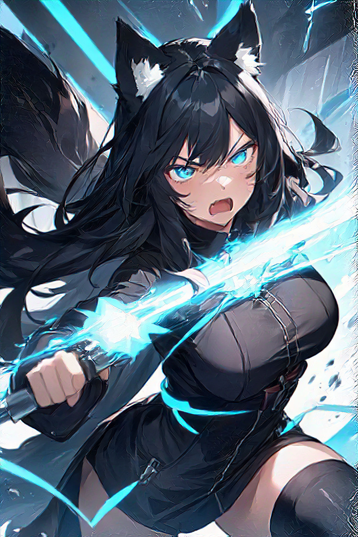 !Wolf Demon! - Sequel 3 - Chapter 7 - Hazy Memory - Part 1 [Image is Angry Wolf Crystal, Not At Her Full Potential]