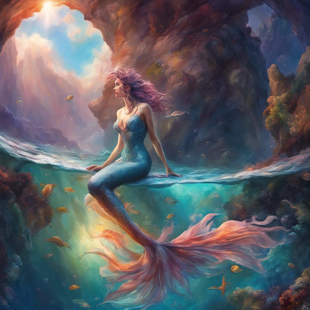 Magical Mermaid - AI Generated Artwork - NightCafe Creator