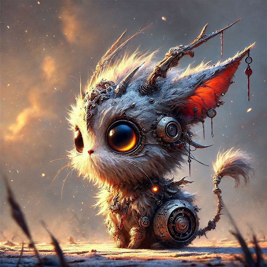 adorable fairy-tale fantasy creature portrait..