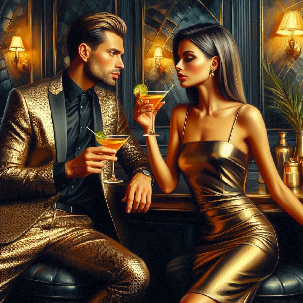 Metallic Gold + Matte Black Date Night