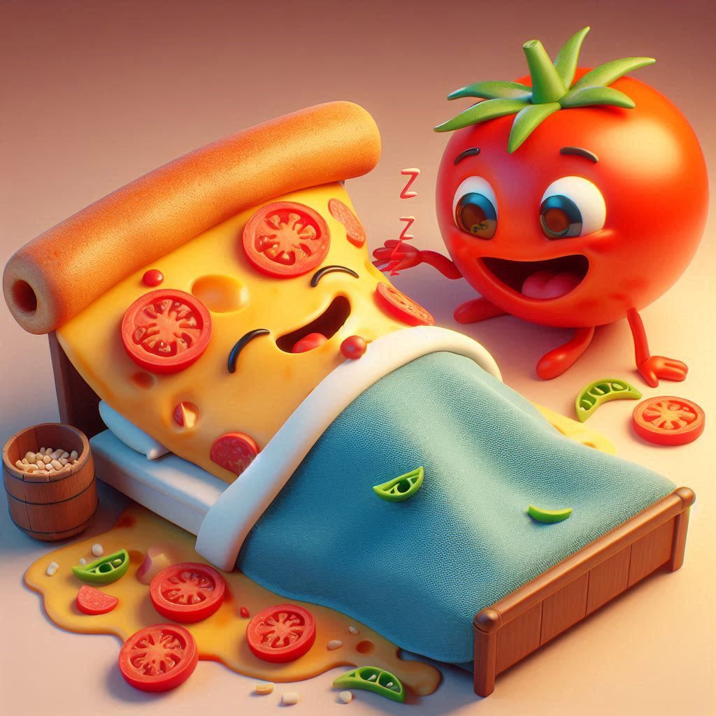 Tomatoes on my eyes