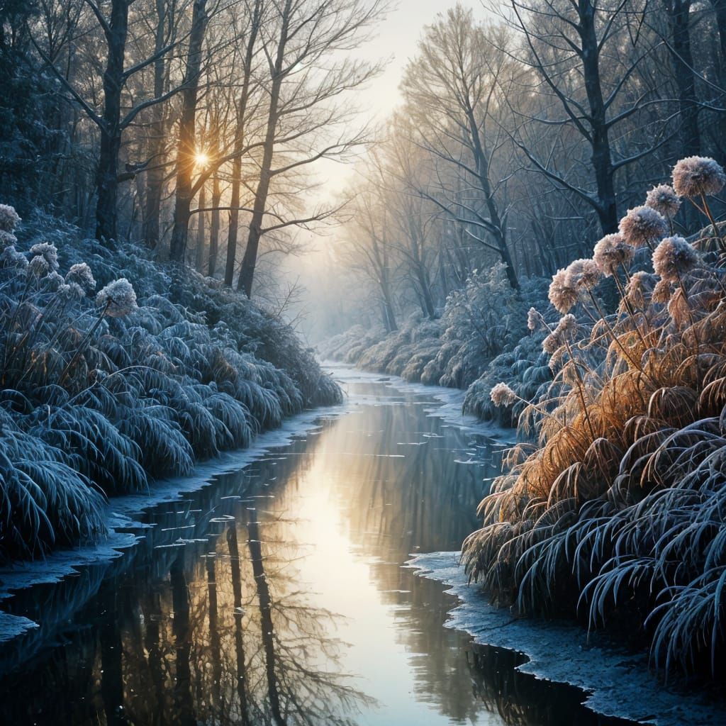 Frosty Morning At The River   by @Milly