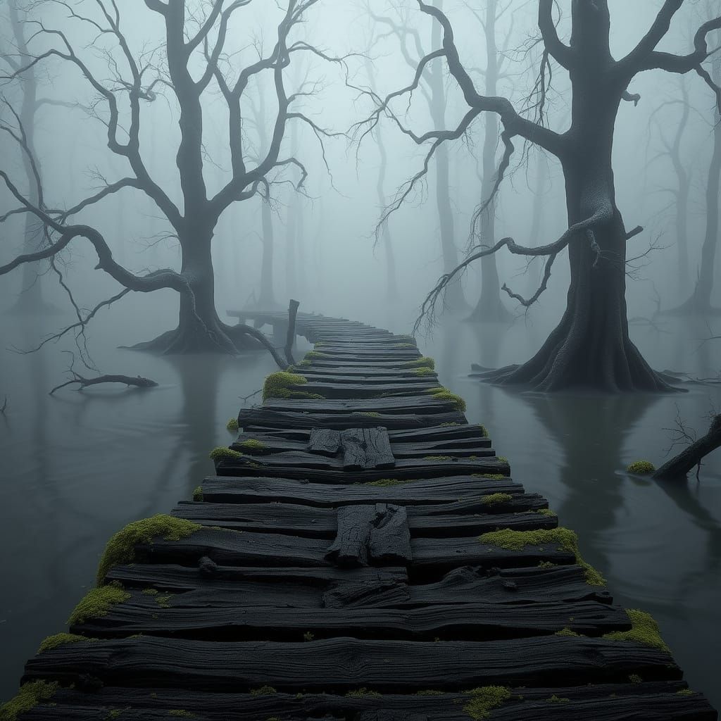 The path trough the swamp  by @Priscylla 
