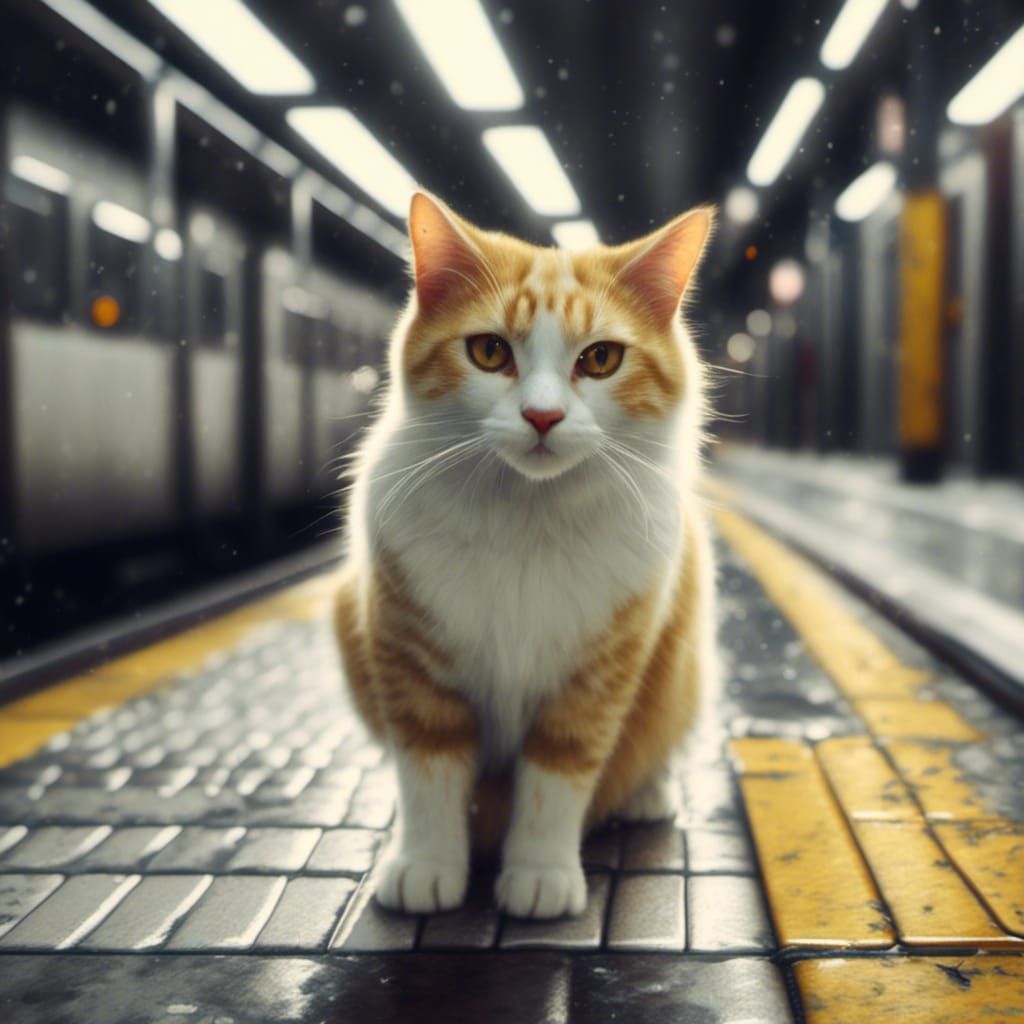 Stray Cat - NY Subway