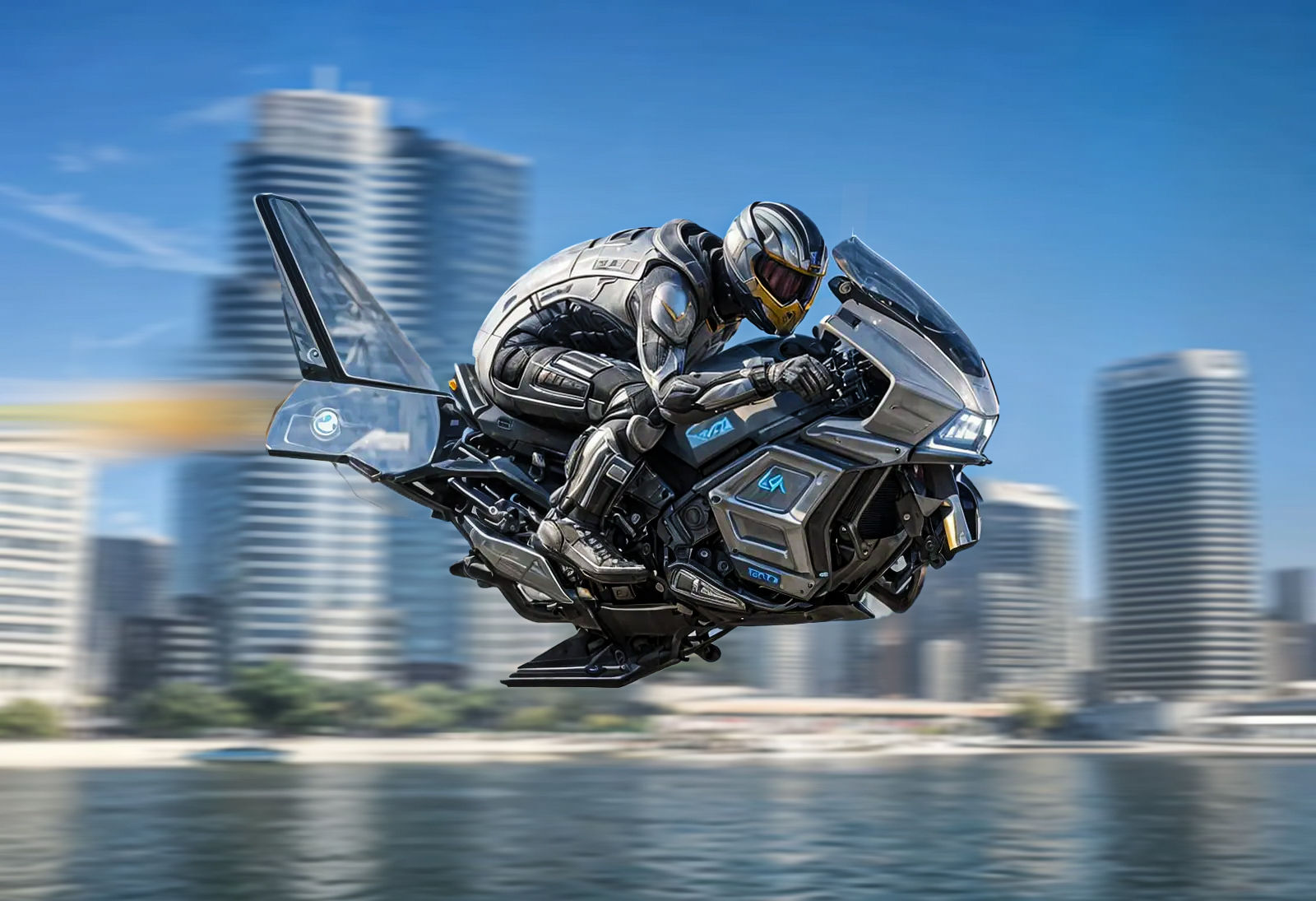 In the near future, the "Air-Ski" becomes quite popular.