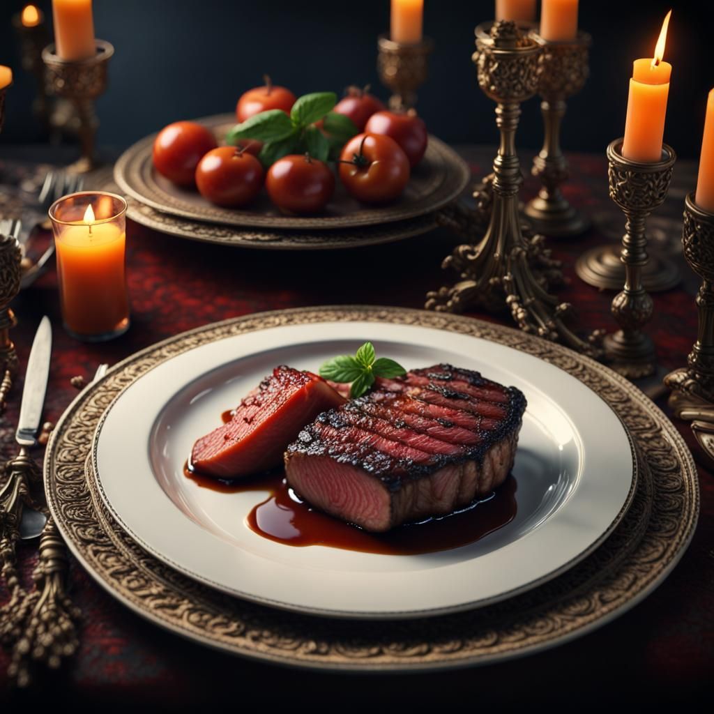 Juicy steak! - AI Generated Artwork - NightCafe Creator