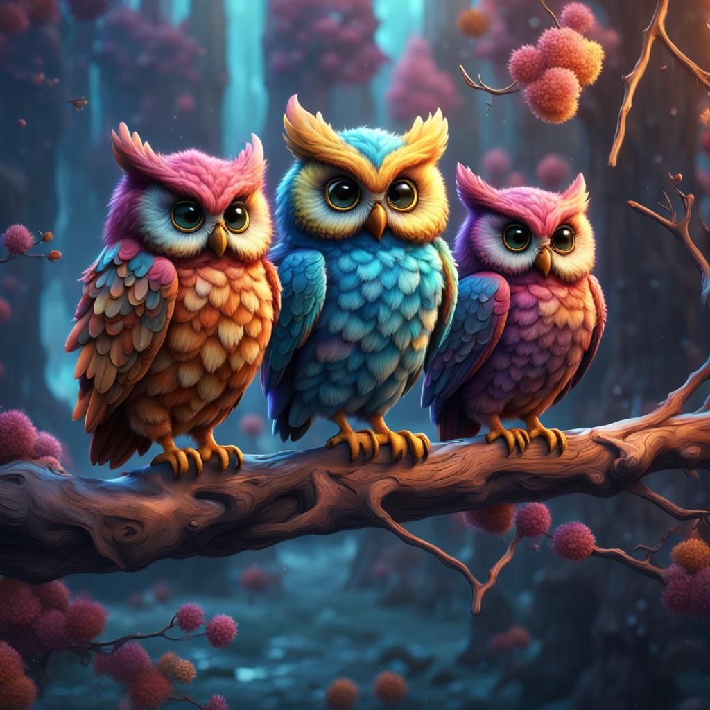 Owl Trio